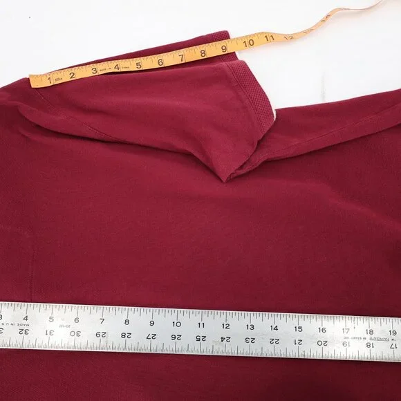 Z ZEGNA Shirt MENS 2XL Polo Maroon Short sleeve Cotton embroidered logo casual - Picture 7 of 10